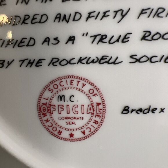 NORMAN ROCKWELL “Confiding in the Den” Rediscovered Women * plate # 12643L‎ - Picture 11 of 11